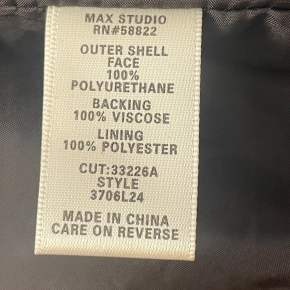 MAX Jeans black textured jacket size medium - Picture 9 of 13